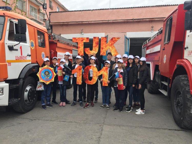 "Өрт қауіпсіздігіне 101 жыл" толуына байланысты эстафета