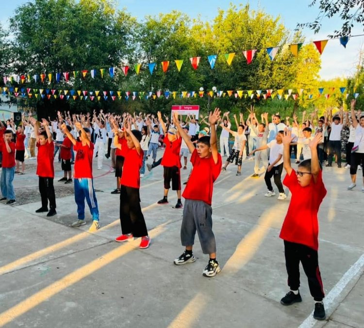 "Қуаныш" мектепалды ойын- сауықтыру лагерінің ІІ ауысымның жабылуы