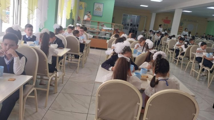 Ас мәзірі 06.09.2024ж. Оқушылардың тамақтану барысы