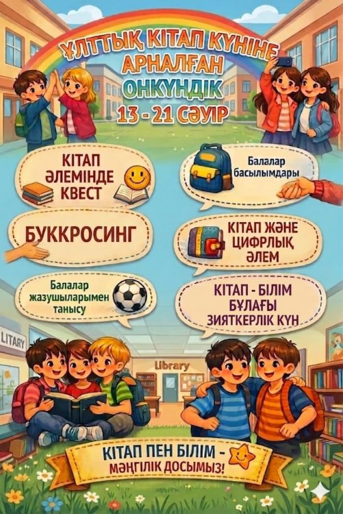 БАЛАЛАР КІТАПХАНАСЫ ЖОБАСЫ