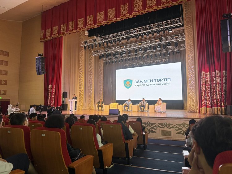 “ЗАҢ МЕН ТӘРТІП“ ТҰЖЫРЫМДАМАСЫ АЯСЫНДА “ТЕЛЕКӨПІР” ФОРМАТЫНДАҒЫ АУҚЫМДЫ ПРОФИЛАКТИКАЛЫҚ КЕЗДЕСУ